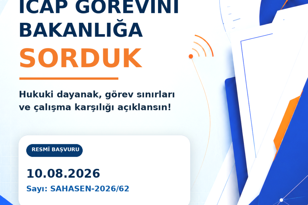 SAHA-SEN, Sosyal Hizmet Merkezlerindeki İcap Görevini Bakanlığa Sordu